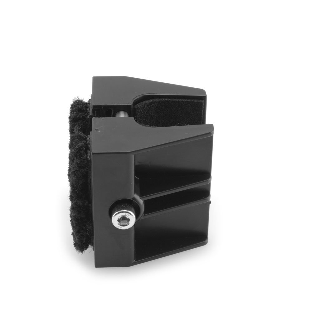 Schalengleiter für C-Rohre Breite 30mm schwarz Zapfen Stuhl Gleiter Fussstopfen