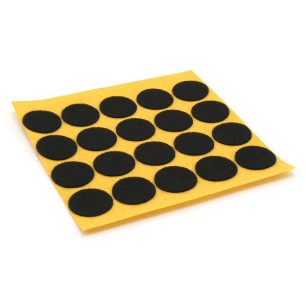 Filzgleiter rund schwarz Ø 20 mm
