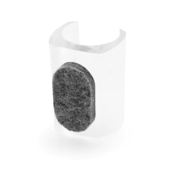 Klemmgleiter mit Filz transparent