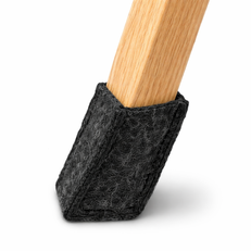 Stuhlsocken Filz für schräge Holzbeine quadratisch