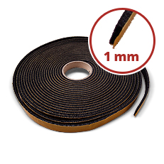 GleitGut Filzband Selbstklebend 5 Meter - 3mm Stärke, 30mm Breite Für Möbelschutz & Gleiten