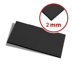 Filzzuschnitt 2 mm in schwarz