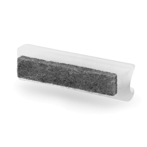 Klemmgleiter mit Filz weiss