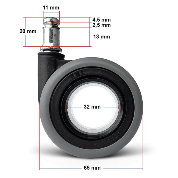5 Stück Weichboden Bürostuhlrollen Rollen Stuhlrollen M10/50 mm NEU f 5 Stück Weichboden Bürostuhlrollen Rollen Stuhlrollen M10/50 mm NEU f