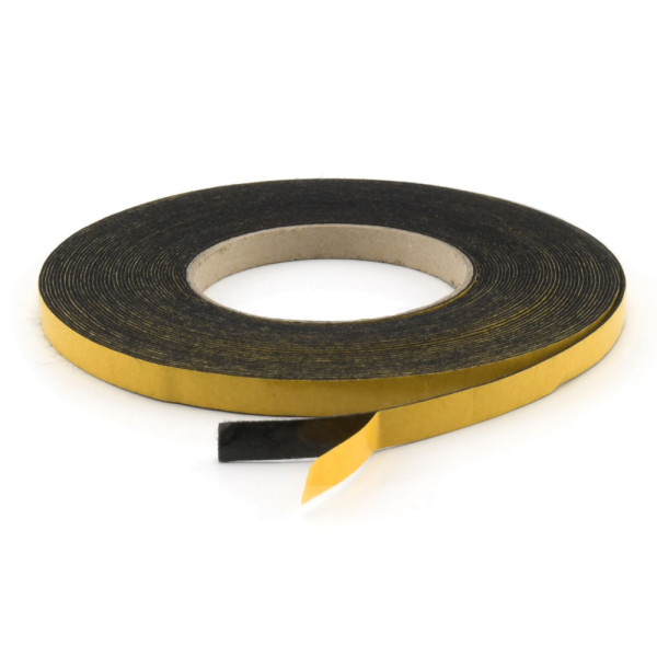 Filzband selbstklebend, 1 mm dicker Soft-Filz, schwarz