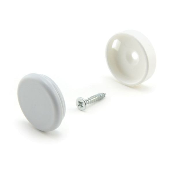 QuickClick Schraubgleiter Kunststoff, weiss