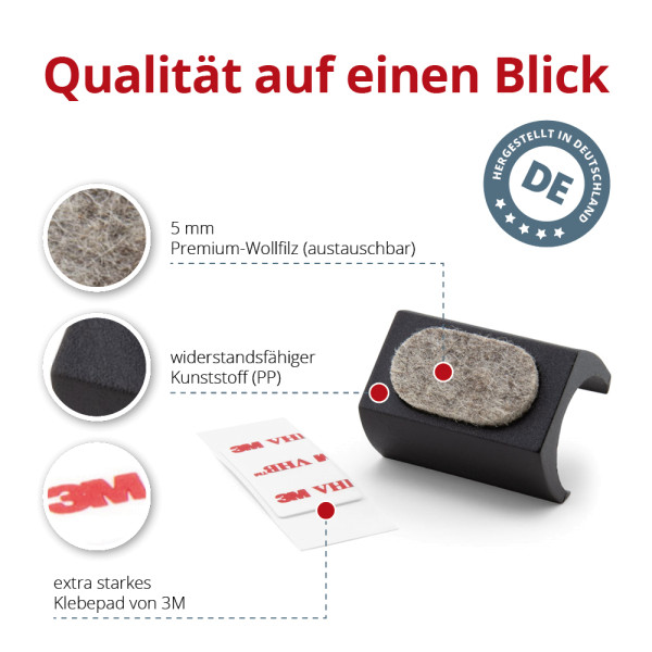 Klemmgleiter für Stuhlmodell S32 von Thonet Klemmgleiter für Stuhlmodell S32 von Thonet