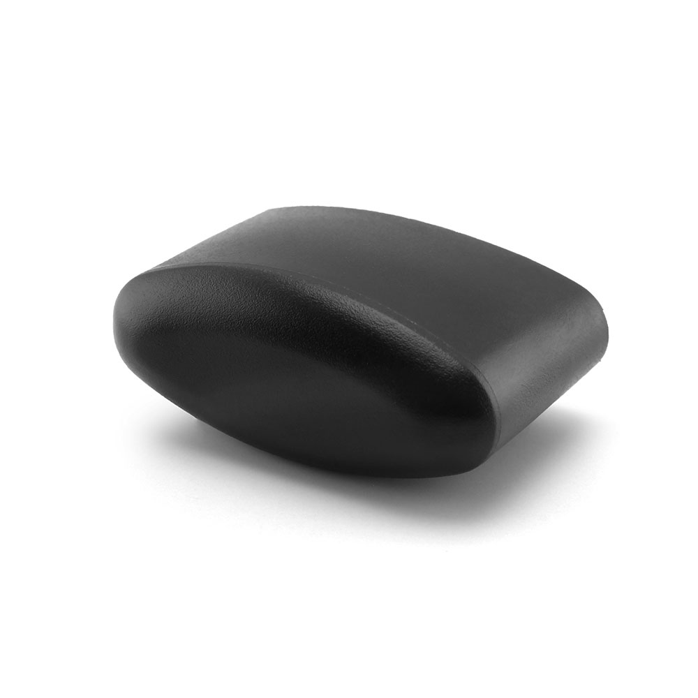 Schwarz 4 Fussstopfen/Gleiter/Kappen oval für Stahlrohrtische Kunststoff 